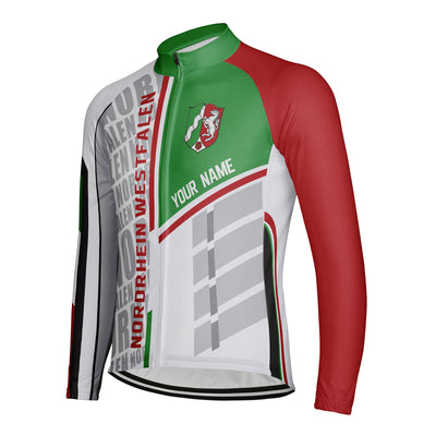 Customized Nordrhein Westfalen. Men's Cycling Jersey Long Sleeve