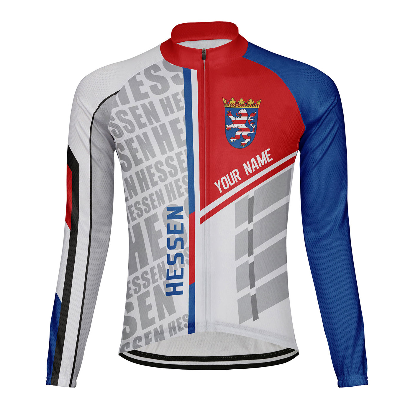 Customized Hessen Men's Cycling Jersey Long Sleeve