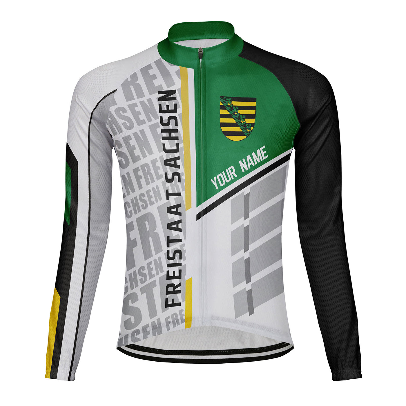 Customized Freistaat Sachsen Men's Cycling Jersey Long Sleeve