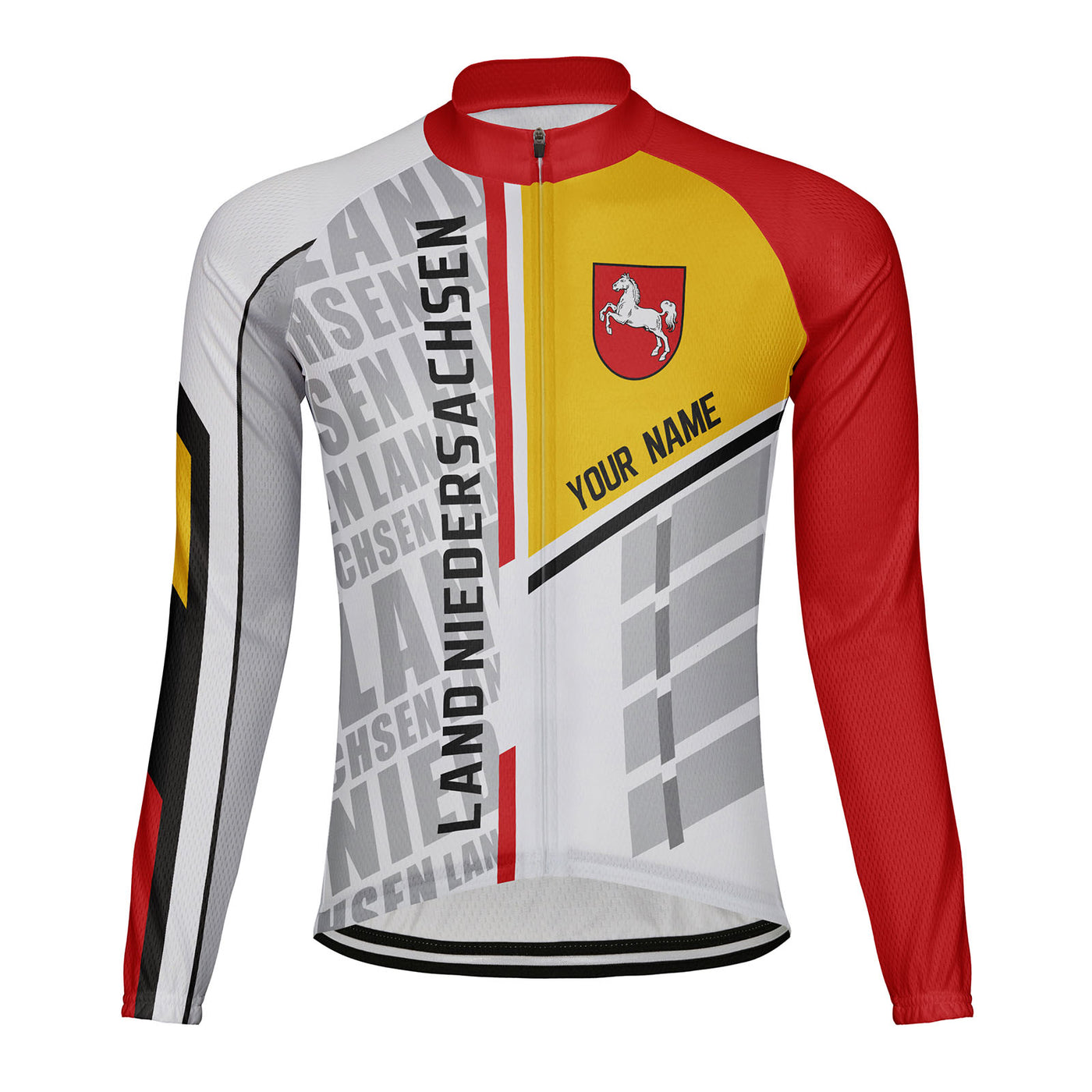 Customized Land Niedersachsen Men's Cycling Jersey Long Sleeve