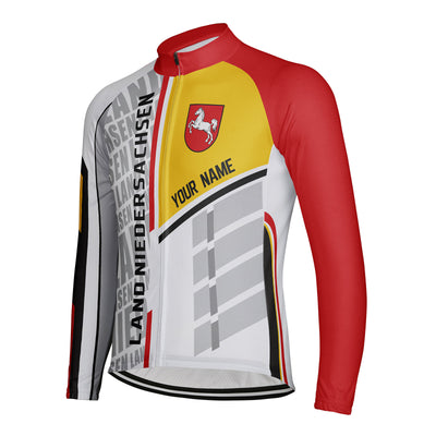 Customized Land Niedersachsen Men's Cycling Jersey Long Sleeve