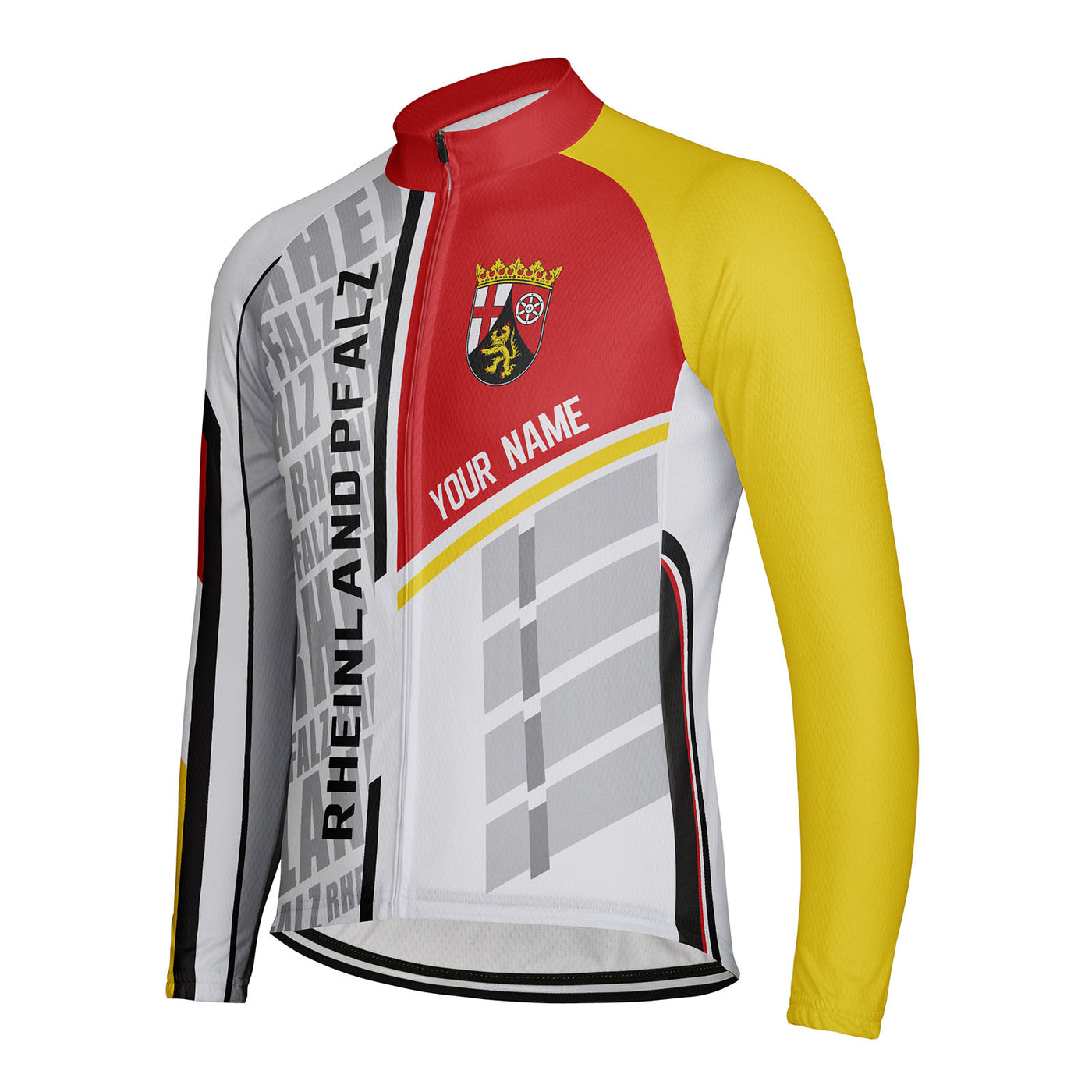 Customized Rheinland Pfalz Men's Cycling Jersey Long Sleeve
