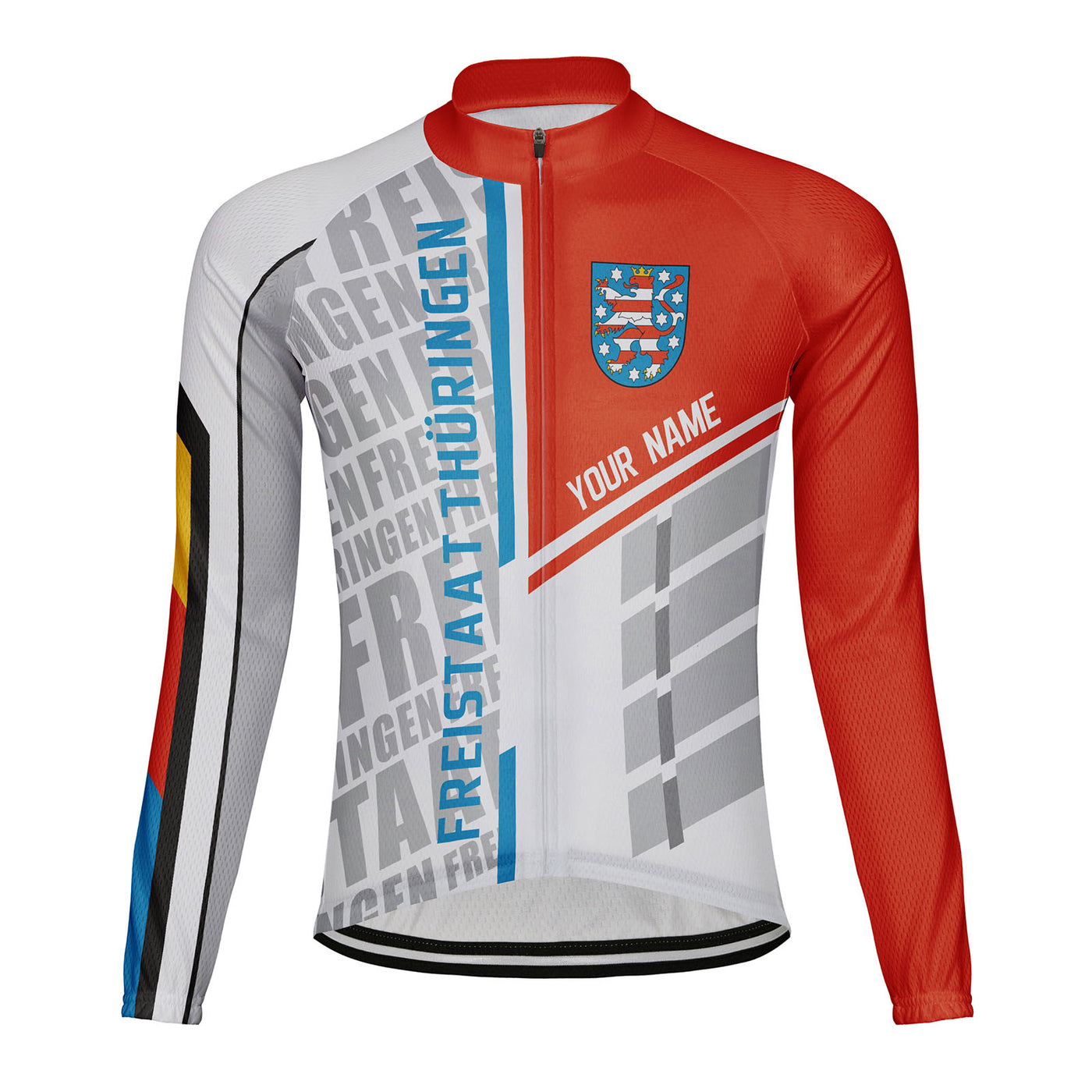 Customized Freistaat Thüringen Men's Cycling Jersey Long Sleeve