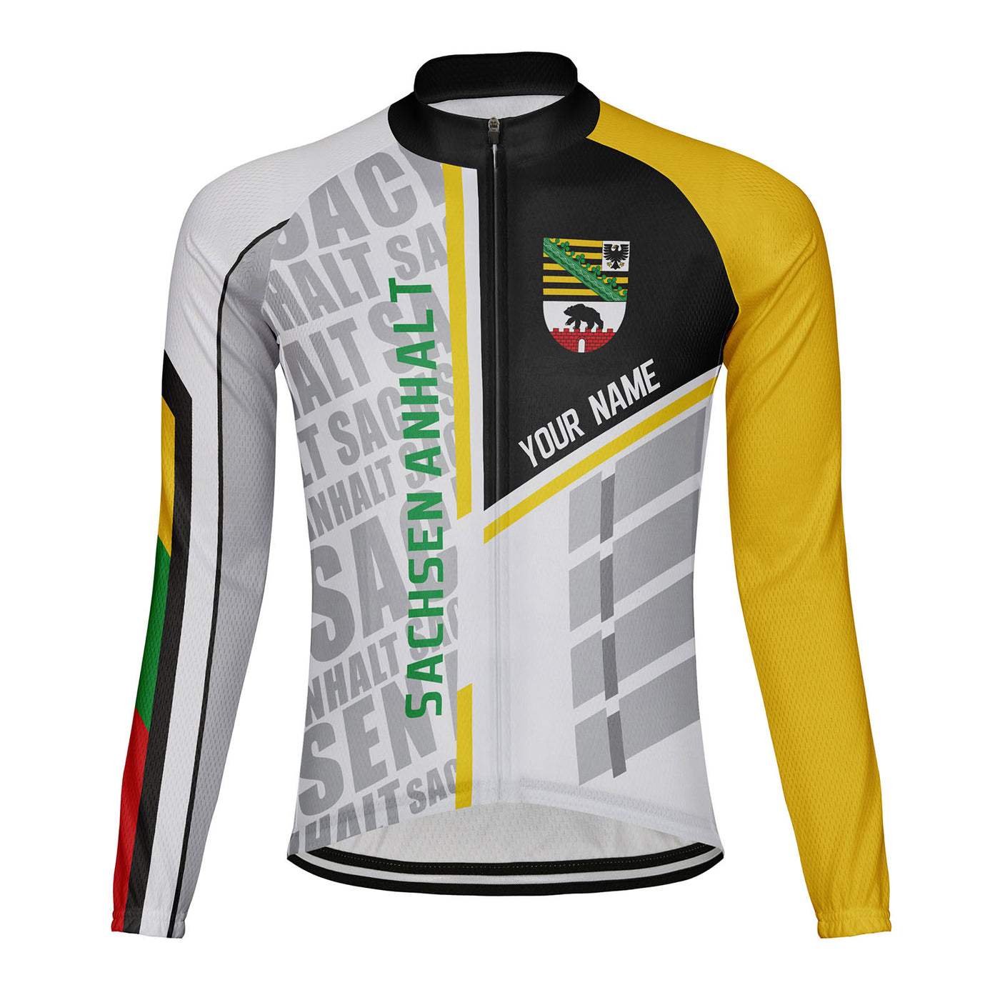 Customized Sachsen Anhalt Men's Cycling Jersey Long Sleeve
