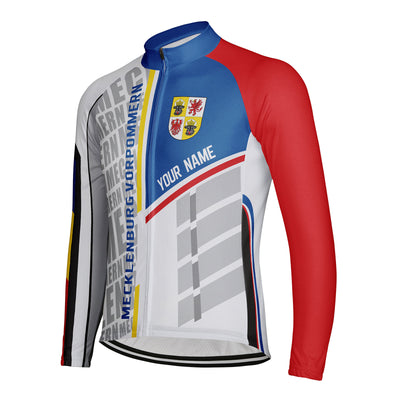 Customized Mecklenburg Vorpommern Men's Cycling Jersey Long Sleeve