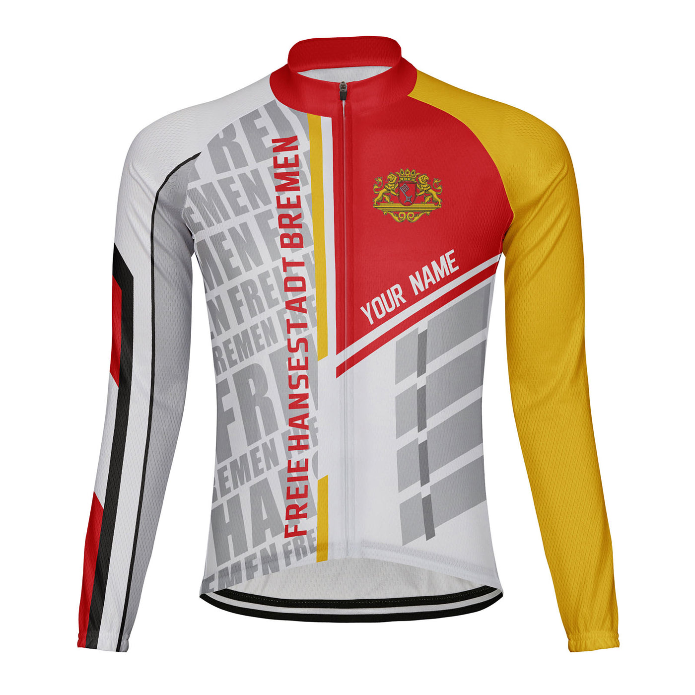 Customized Freie Hansestadt Bremen Men's Cycling Jersey Long Sleeve