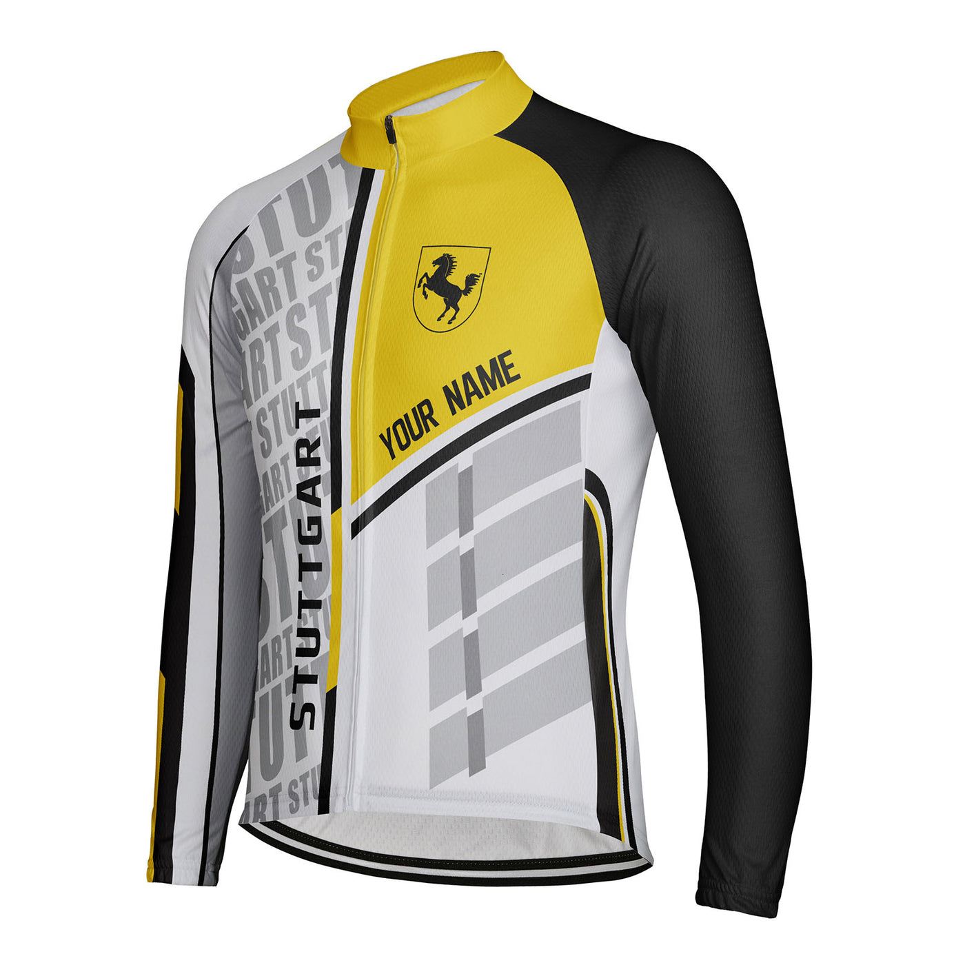 Customized Stuttgart Men's Cycling Jersey Long Sleeve