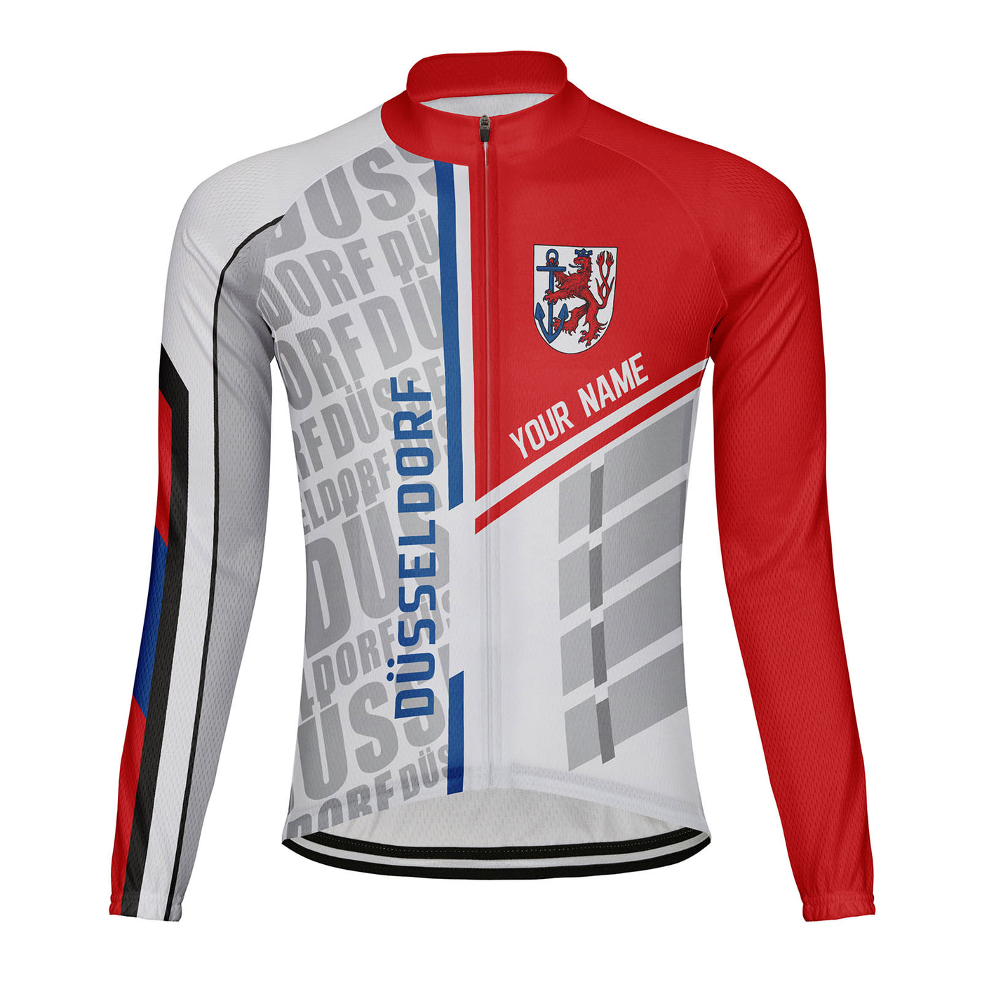 Customized Düsseldorf Men's Cycling Jersey Long Sleeve