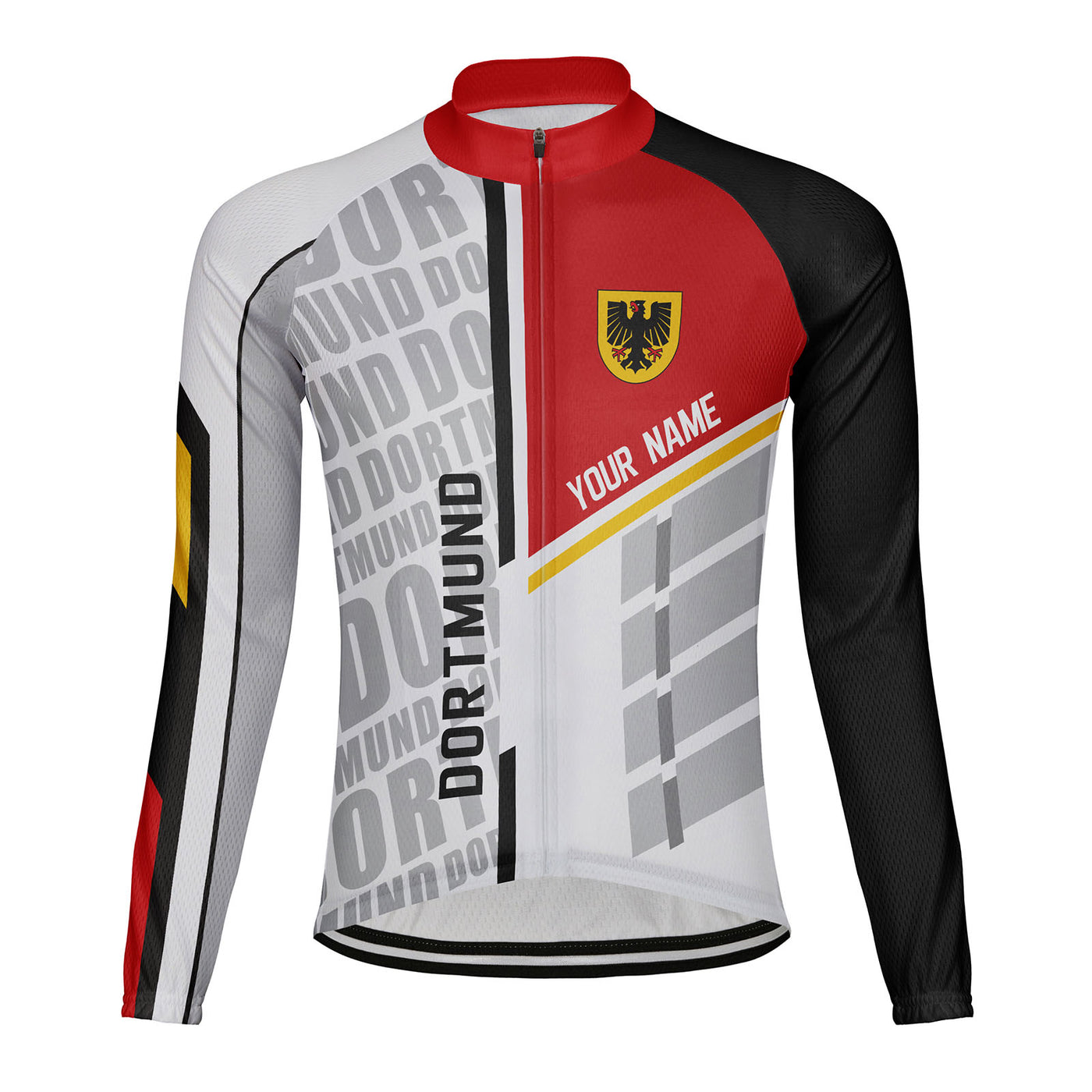 Customized Dortmund Men's Cycling Jersey Long Sleeve