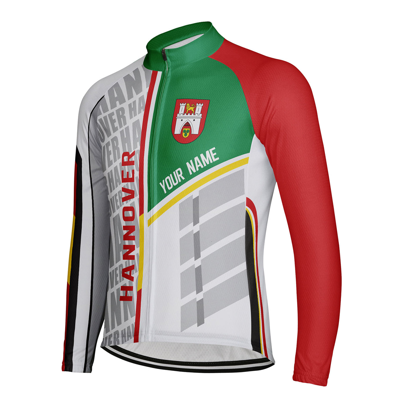 Customized Hannover Men's Cycling Jersey Long Sleeve