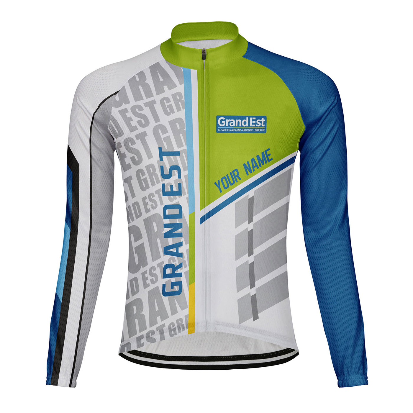 Customized Grand Est Men's Cycling Jersey Long Sleeve