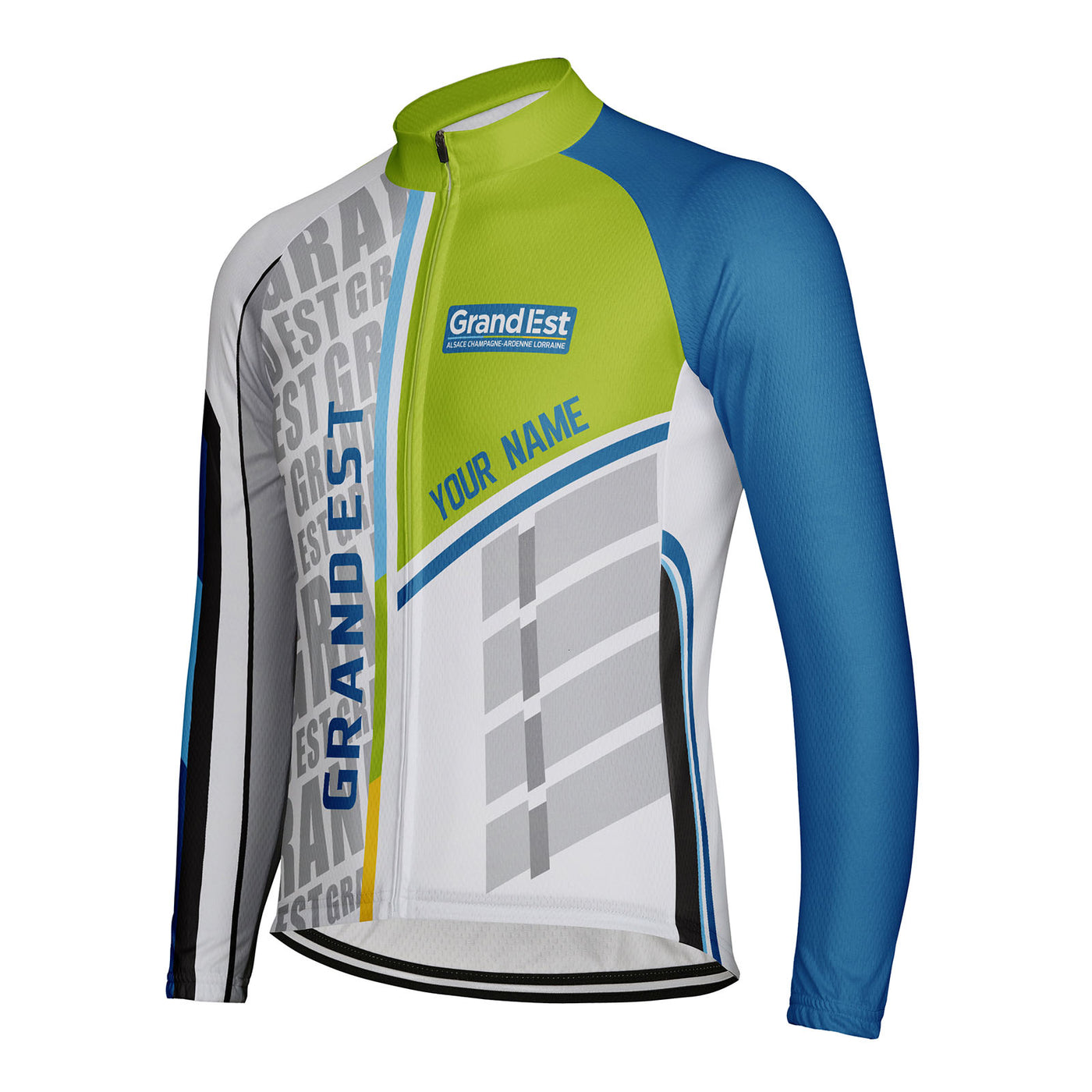 Customized Grand Est Men's Cycling Jersey Long Sleeve