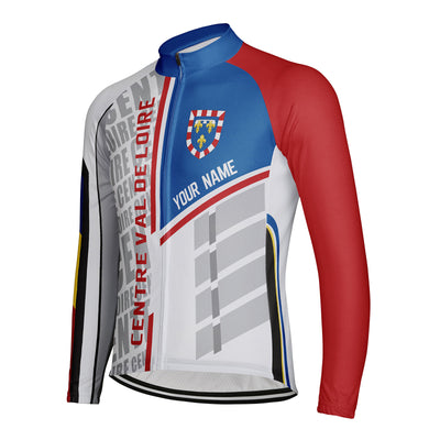 Customized Centre Val de Loire Men's Cycling Jersey Long Sleeve