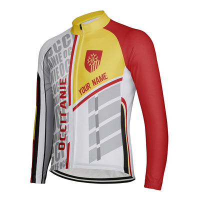 Customized Occitanie Men's Cycling Jersey Long Sleeve