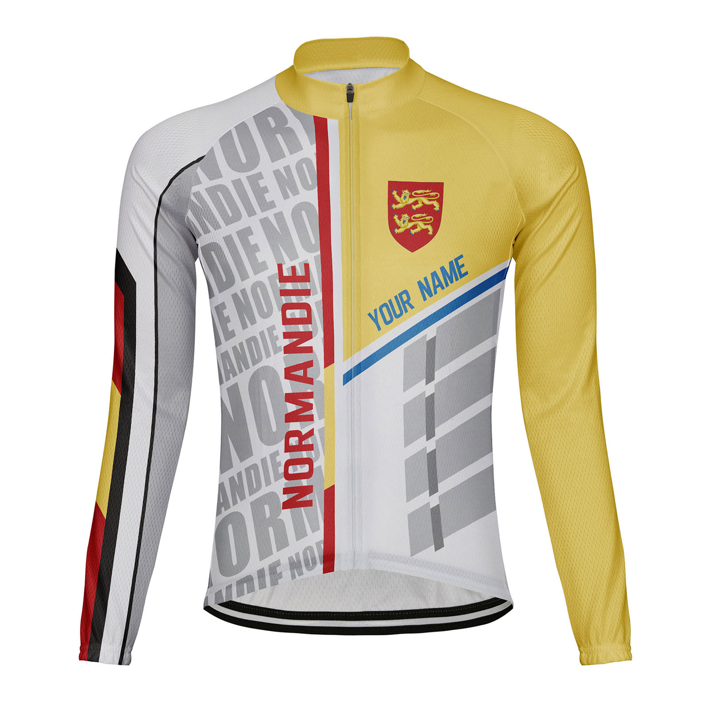 Customized Normandie Men's Cycling Jersey Long Sleeve