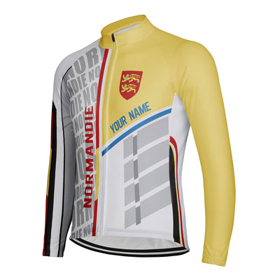 Customized Normandie Men's Cycling Jersey Long Sleeve