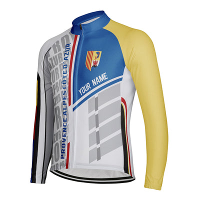 Customized Provence Alpes Côte D'azur Men's Cycling Jersey Long Sleeve