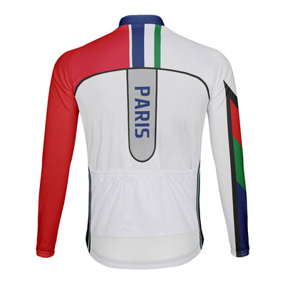 Customized Paris Men's Cycling Jersey Long Sleeve