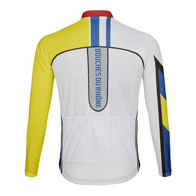 Customized Bouches Du Rhône Men's Cycling Jersey Long Sleeve