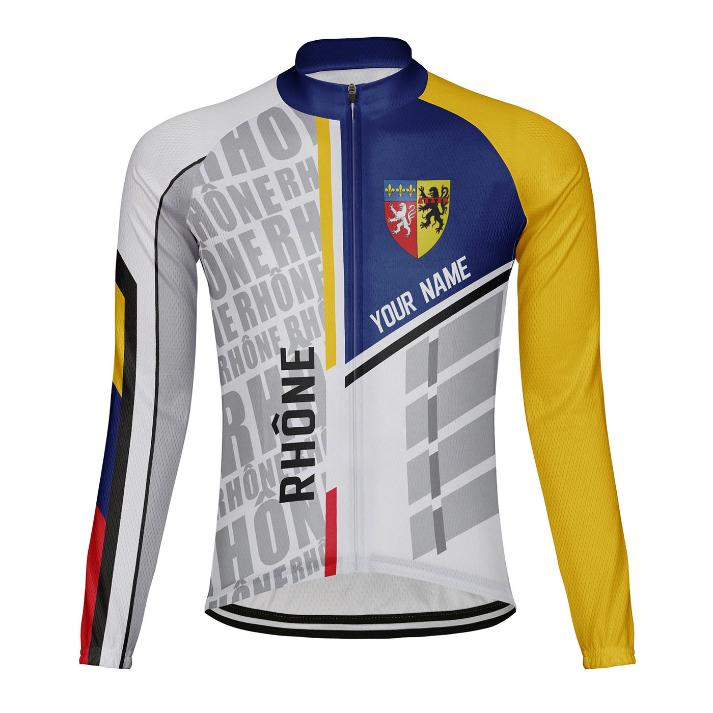 Customized Rhône Men's Cycling Jersey Long Sleeve