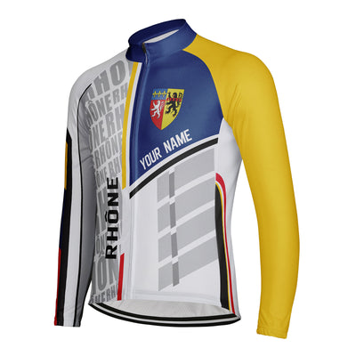 Customized Rhône Men's Cycling Jersey Long Sleeve