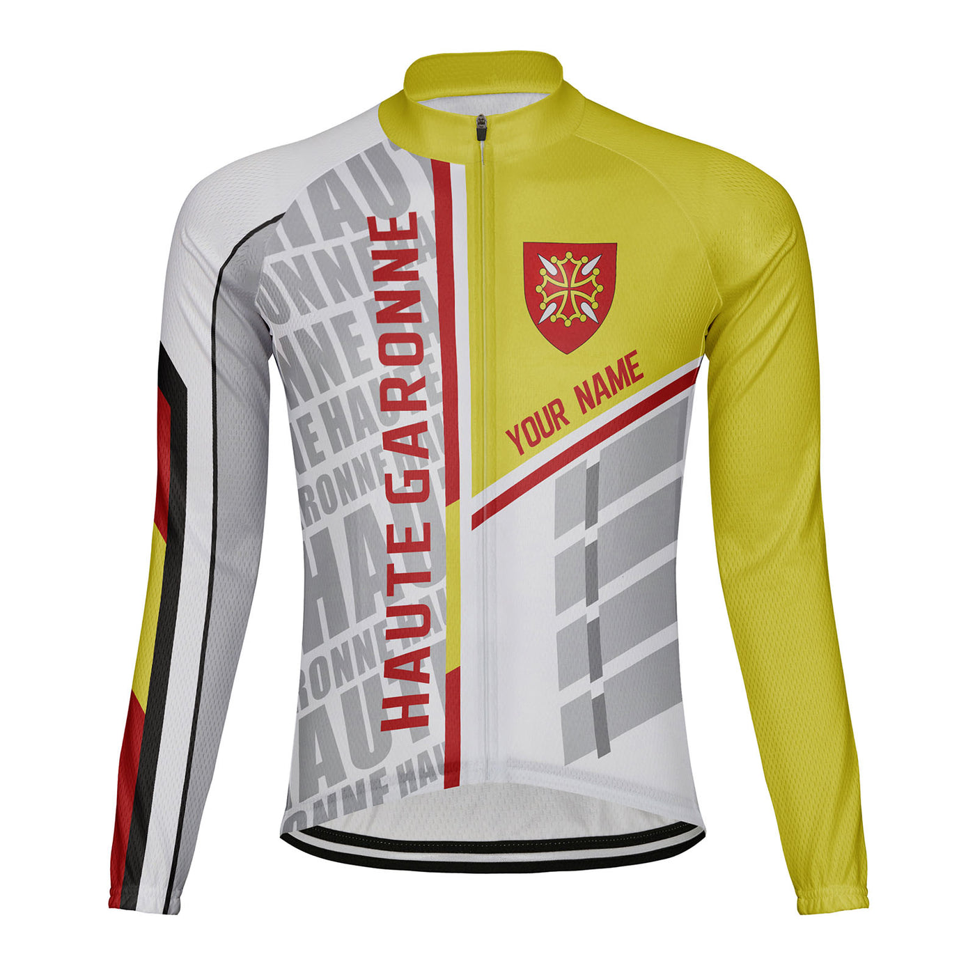 Customized Haute Garonne Men's Cycling Jersey Long Sleeve