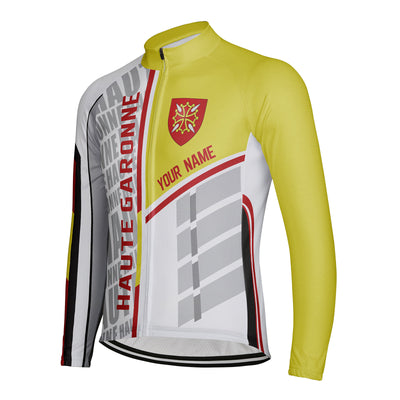 Customized Haute Garonne Men's Cycling Jersey Long Sleeve