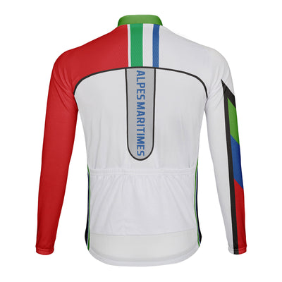 Customized Alpes Maritimes Men's Cycling Jersey Long Sleeve