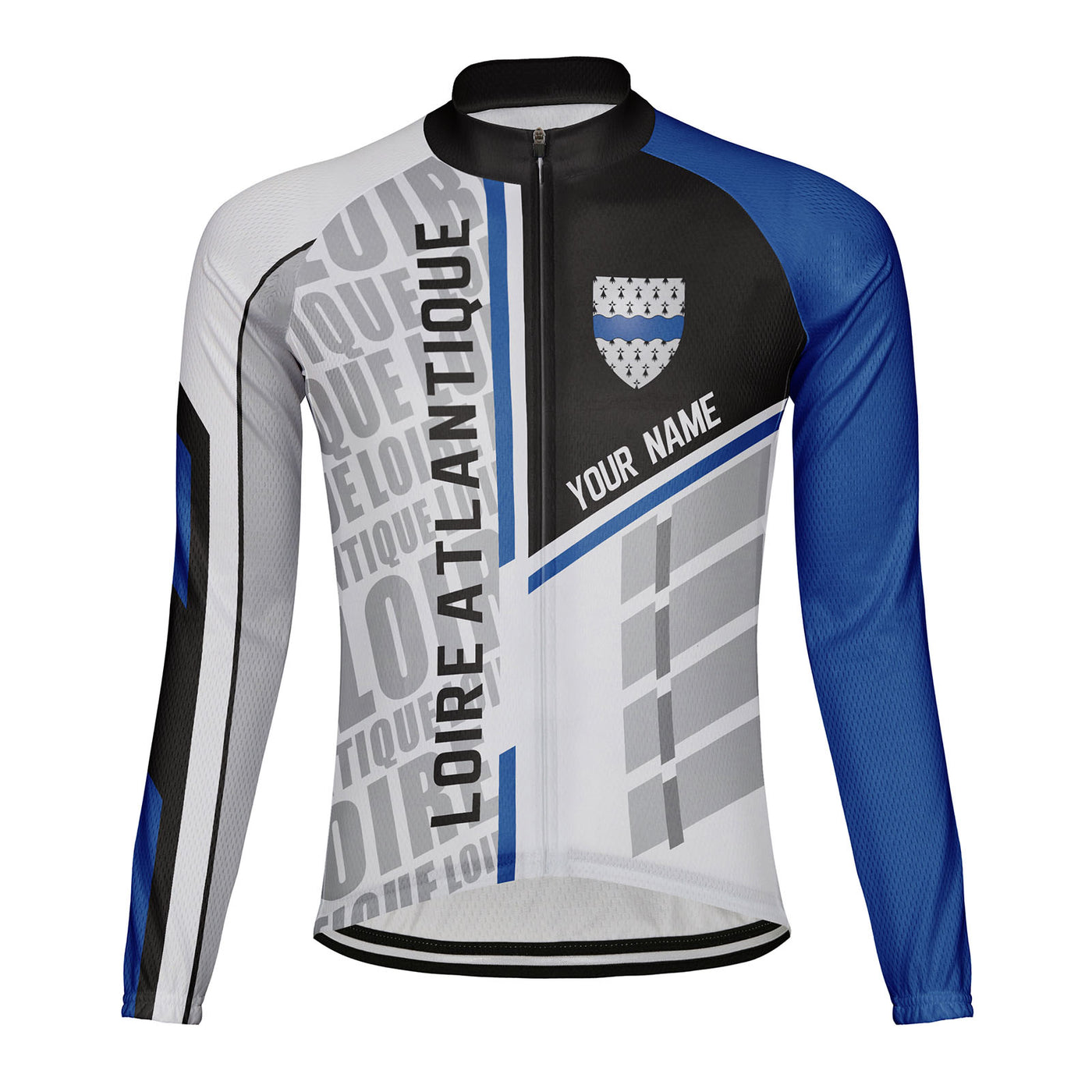 Customized Loire Atlantique Men's Cycling Jersey Long Sleeve