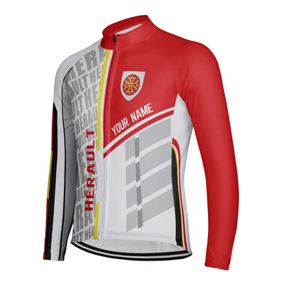 Customized Hérault Men's Cycling Jersey Long Sleeve