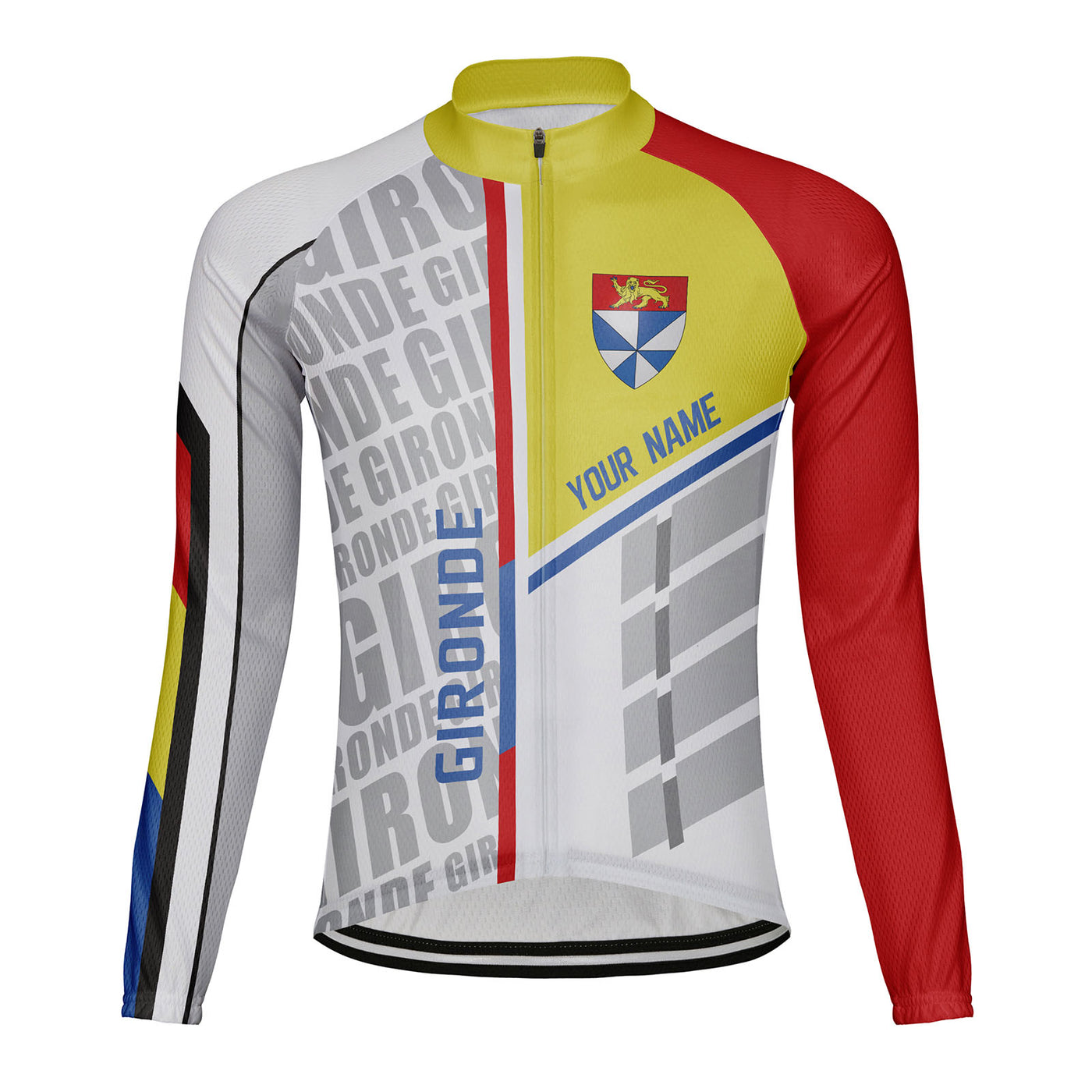Customized Gironde Men's Cycling Jersey Long Sleeve