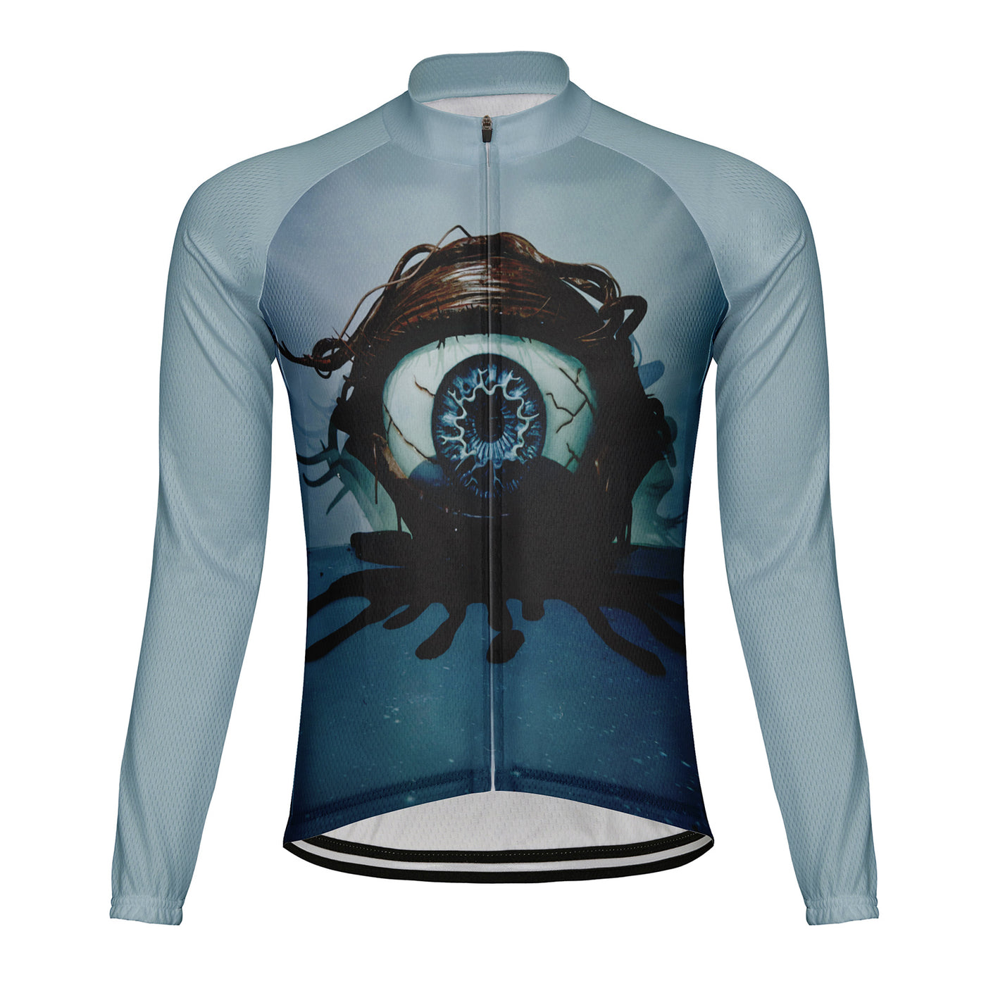 Customized Men's Winter Thermal Fleece Cycling Jersey Long Sleeve