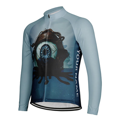 Customized Eye Men's Cycling Jersey Long Sleeve