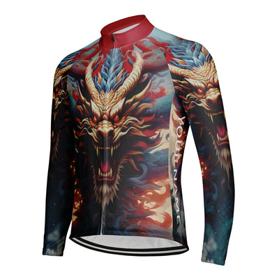 Customized Dragon Men's Cycling Jersey Long Sleeve