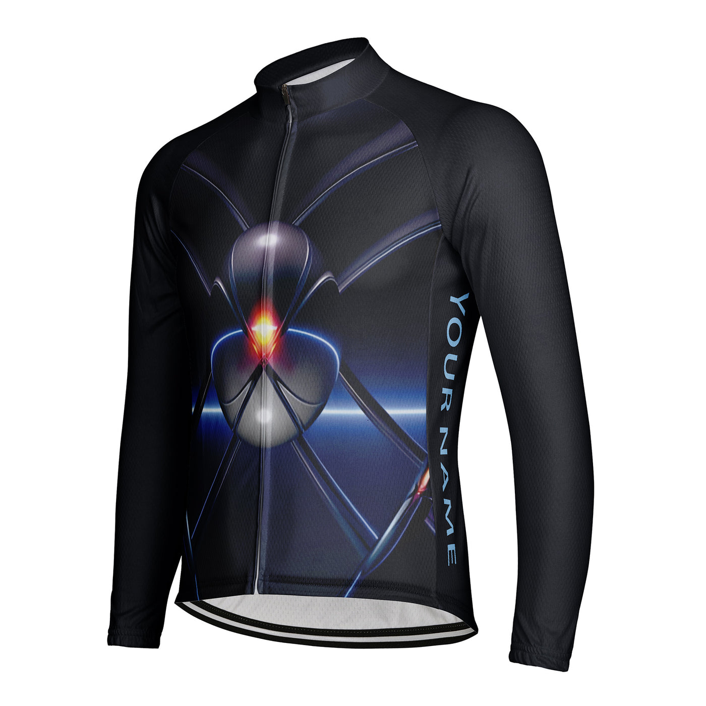 Customized Ball Men's Winter Thermal Fleece Cycling Jersey Long Sleeve