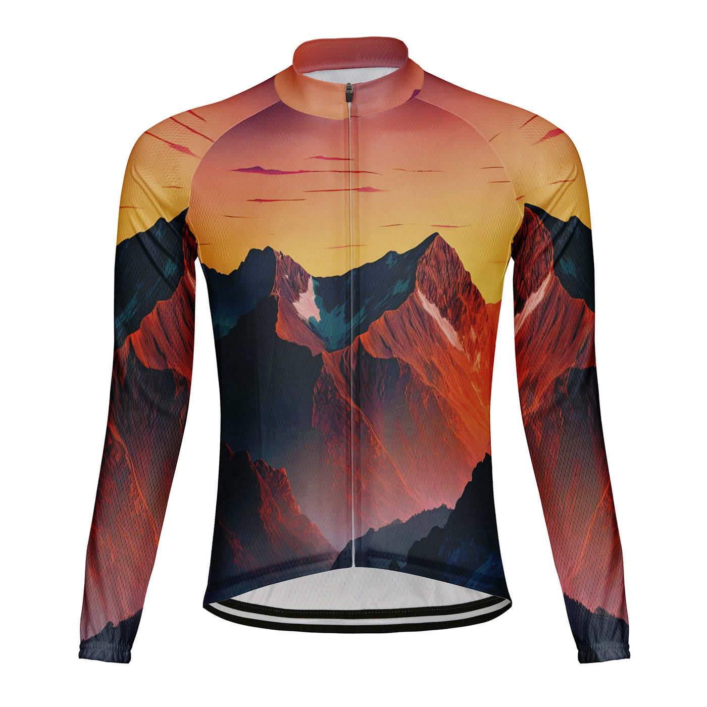 Customized Volcano Men's Cycling Jersey Long Sleeve
