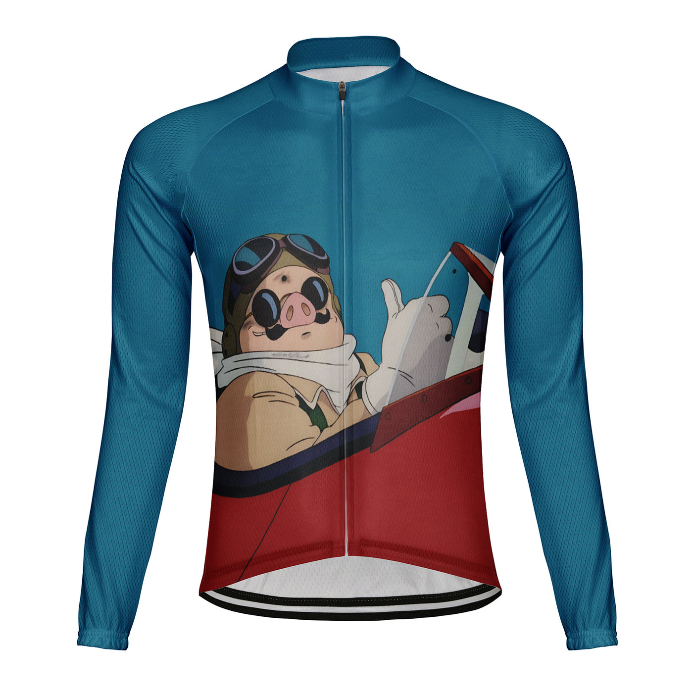 Customized Pig Men's Cycling Jersey Long Sleeve