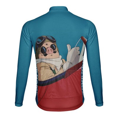 Customized Pig Men's Cycling Jersey Long Sleeve