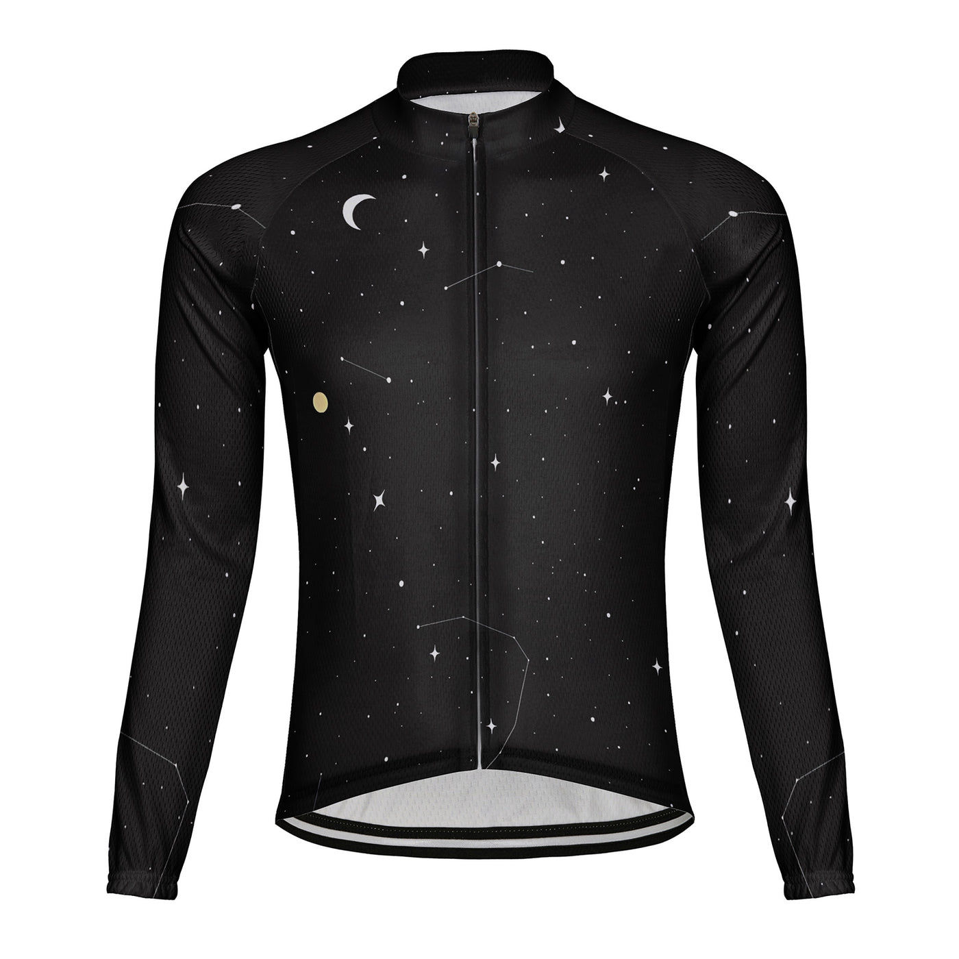 Customized Starry Sky Men's Cycling Jersey Long Sleeve