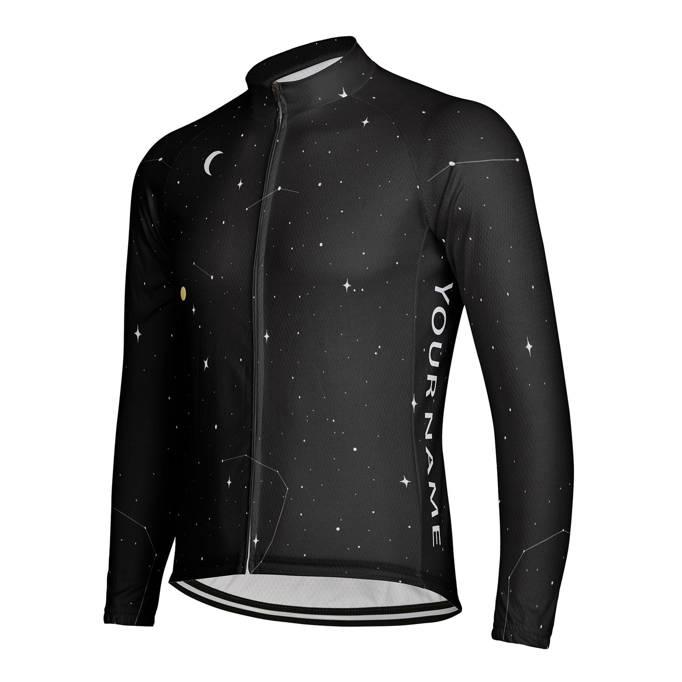 Customized Starry Sky Men's Cycling Jersey Long Sleeve