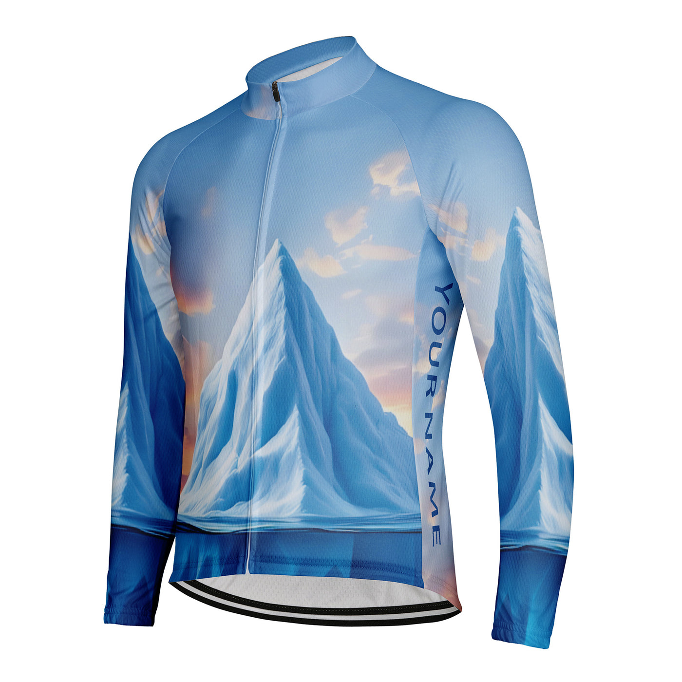 Customized Iceberg Men's Cycling Jersey Long Sleeve