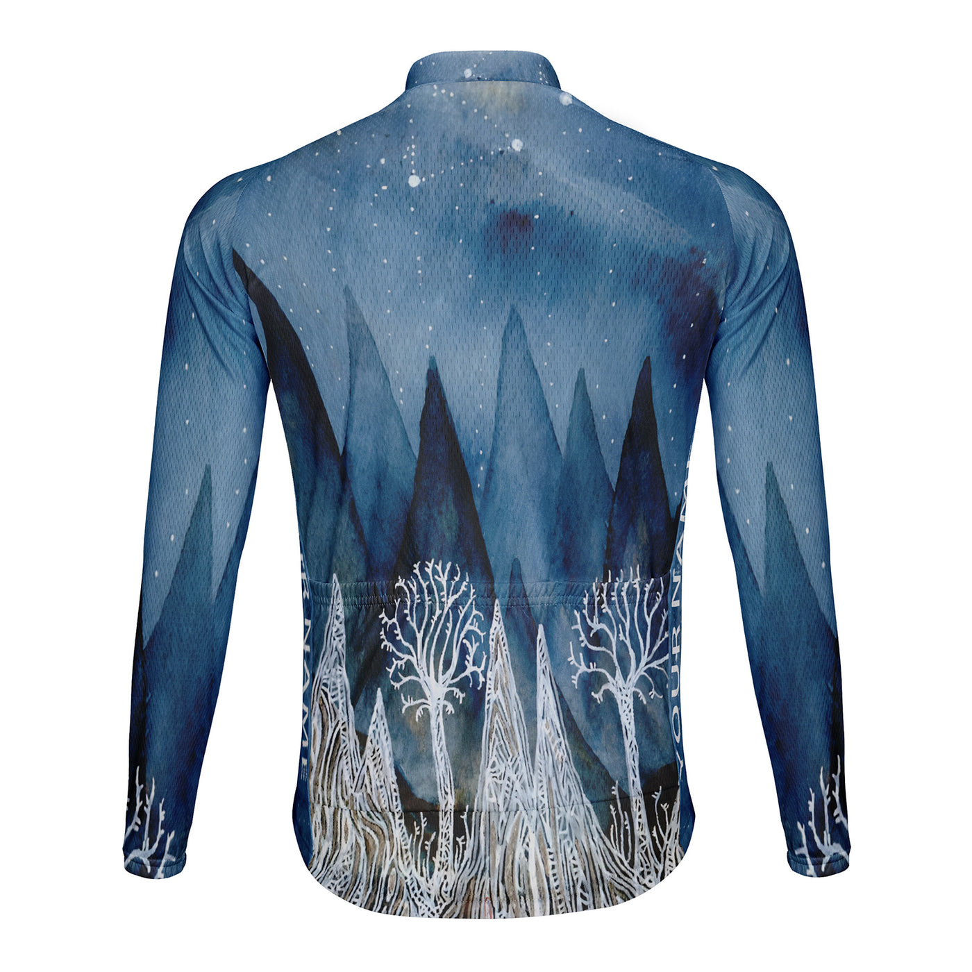Customized Christmas Tree Men's Cycling Jersey Long Sleeve