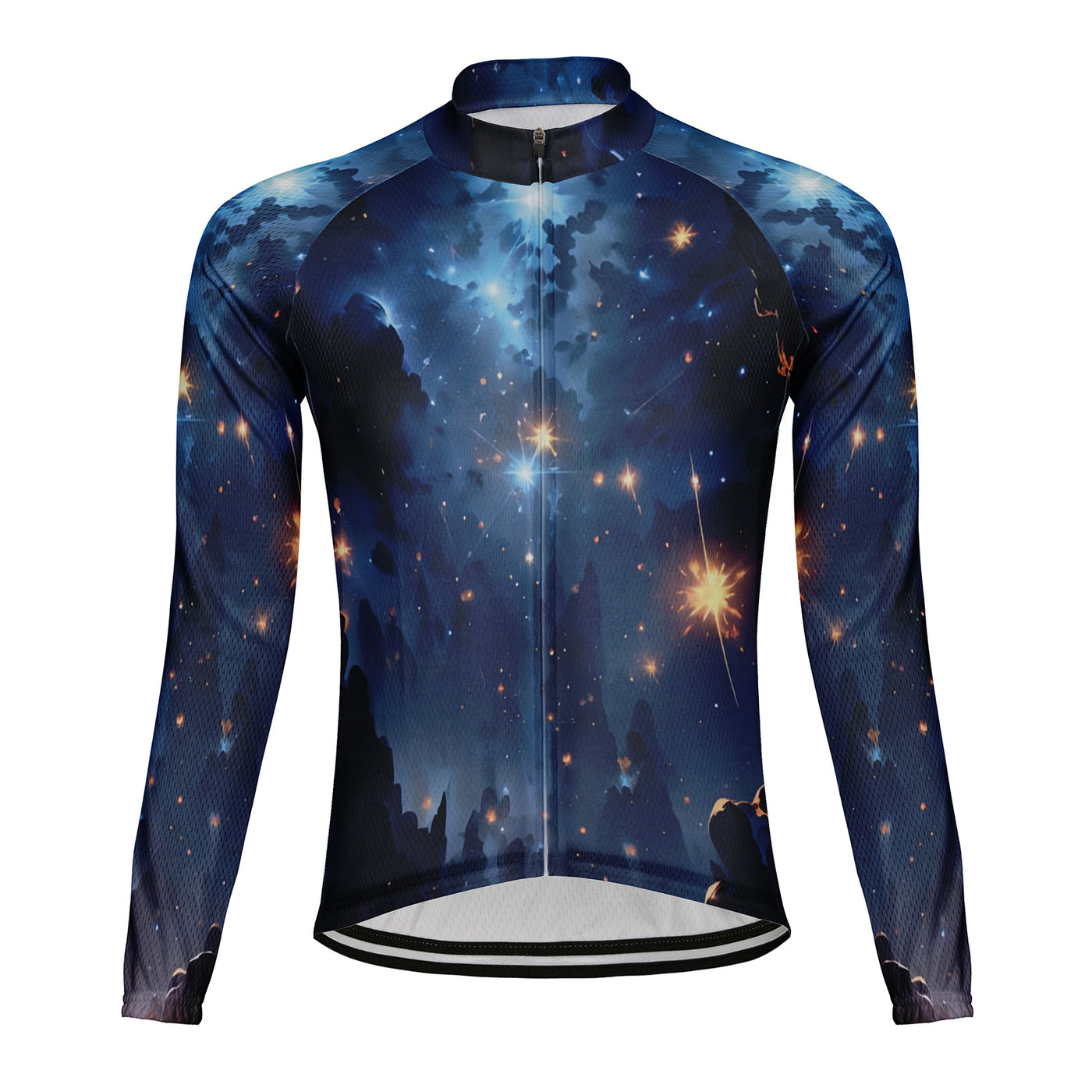 Customized Universe Men's Winter Thermal Fleece Cycling Jersey Long Sleeve