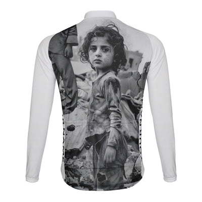 Customized Gaza Child Refugees Men's Cycling Jersey Long Sleeve