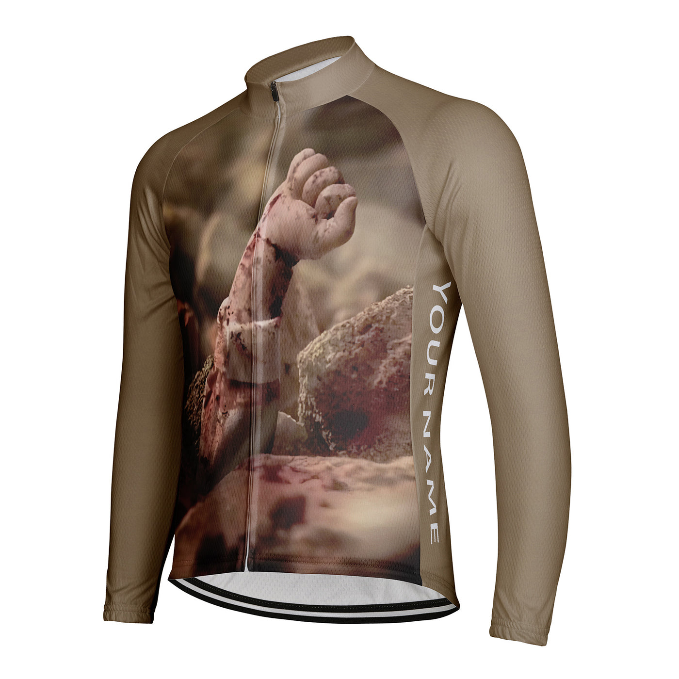 Customized Gaza Child Refugees Men's Cycling Jersey Long Sleeve