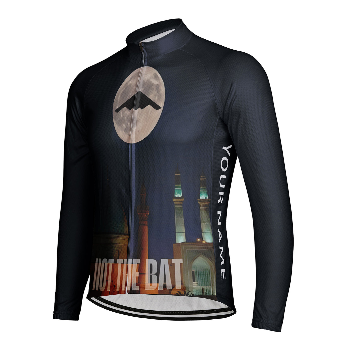 Customized Fighter Jet Men's Cycling Jersey Long Sleeve