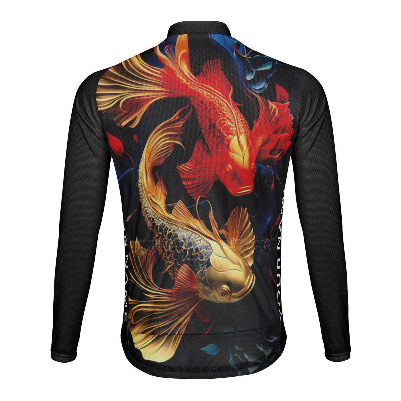 Customized Goldfish Men's Cycling Jersey Long Sleeve