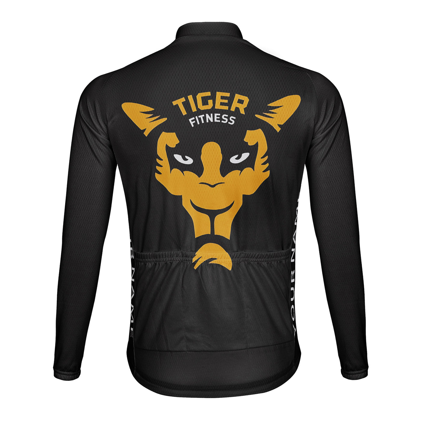 Customized Tiger Fitness Men's Cycling Jersey Long Sleeve