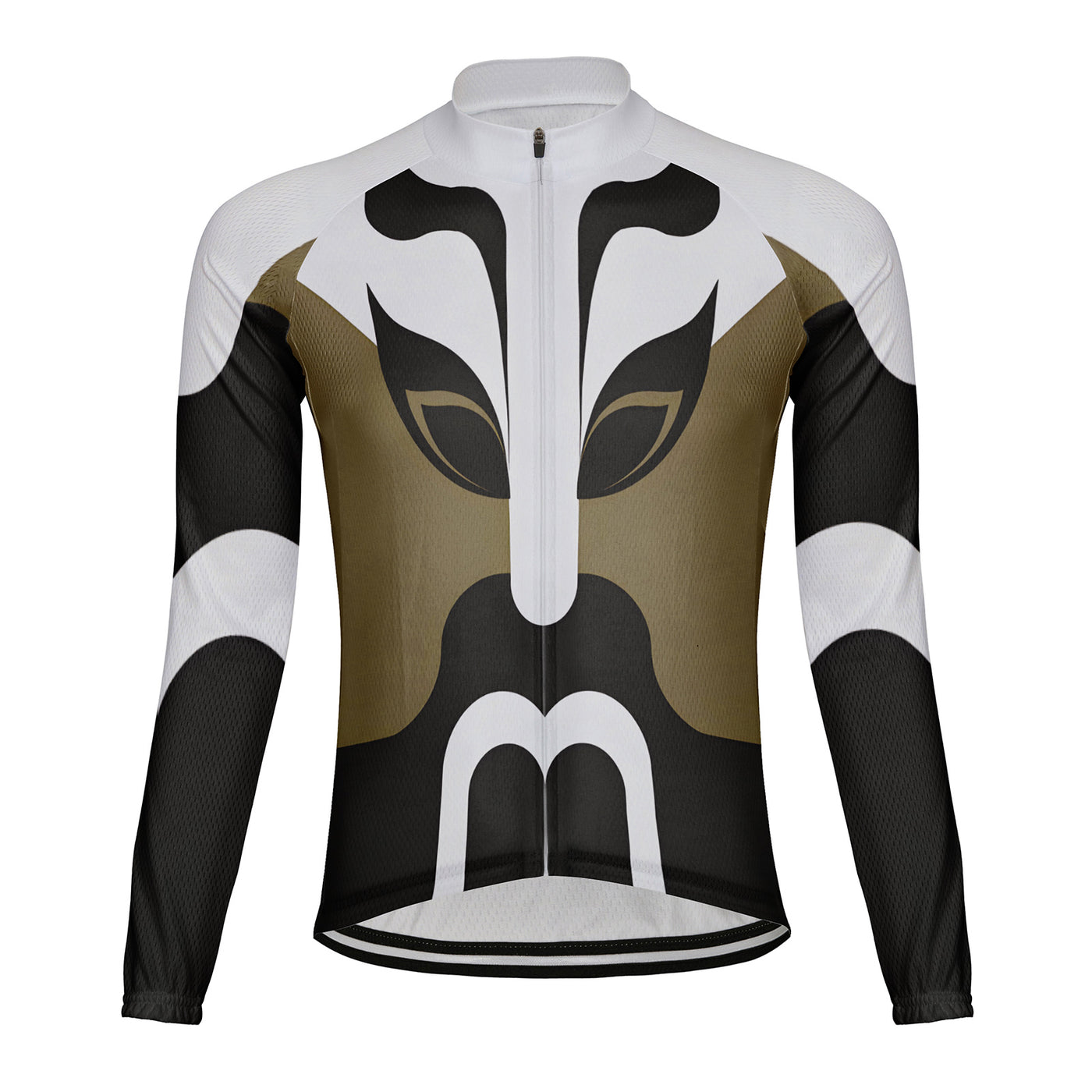 Customized Beijing Opera Face Men's Cycling Jersey Long Sleeve