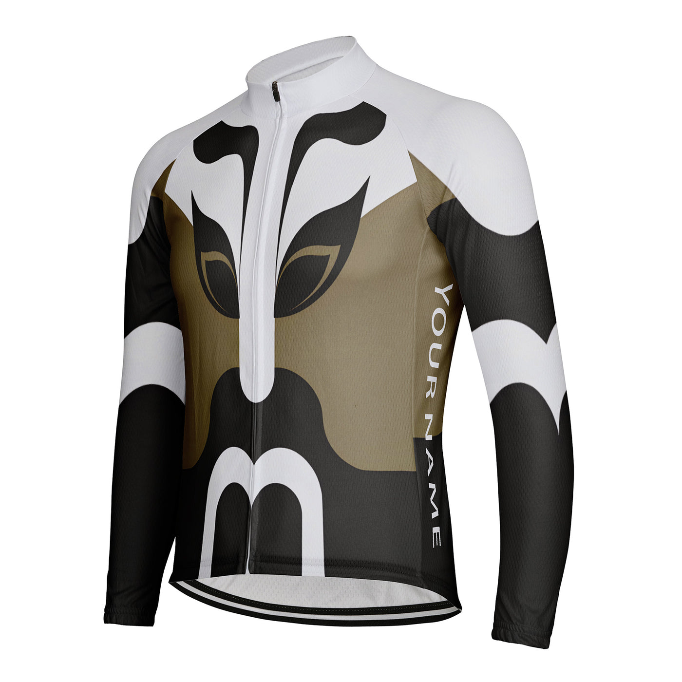 Customized Beijing Opera Face Men's Cycling Jersey Long Sleeve